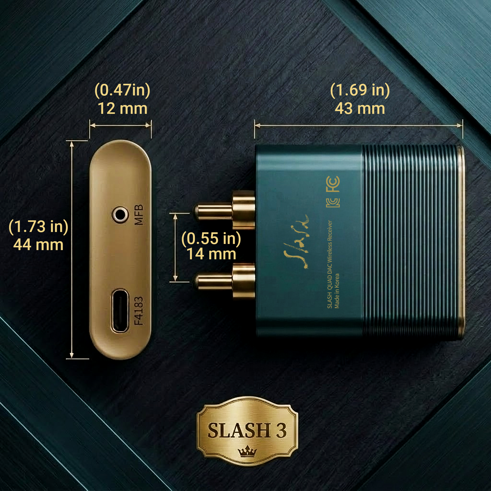 SLASH 3 (Deep Blue/Green)