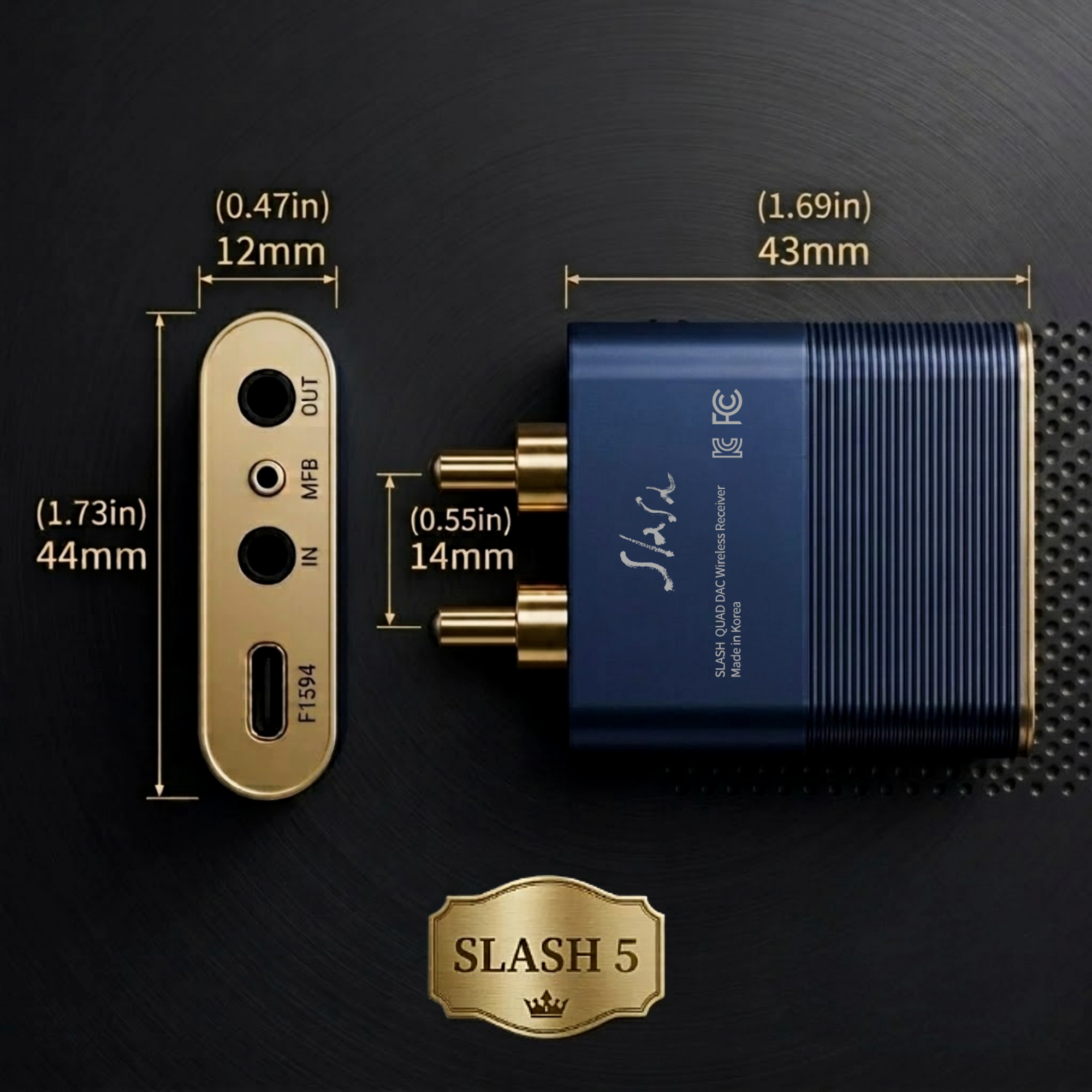 SLASH 5 (Metal Navy)
