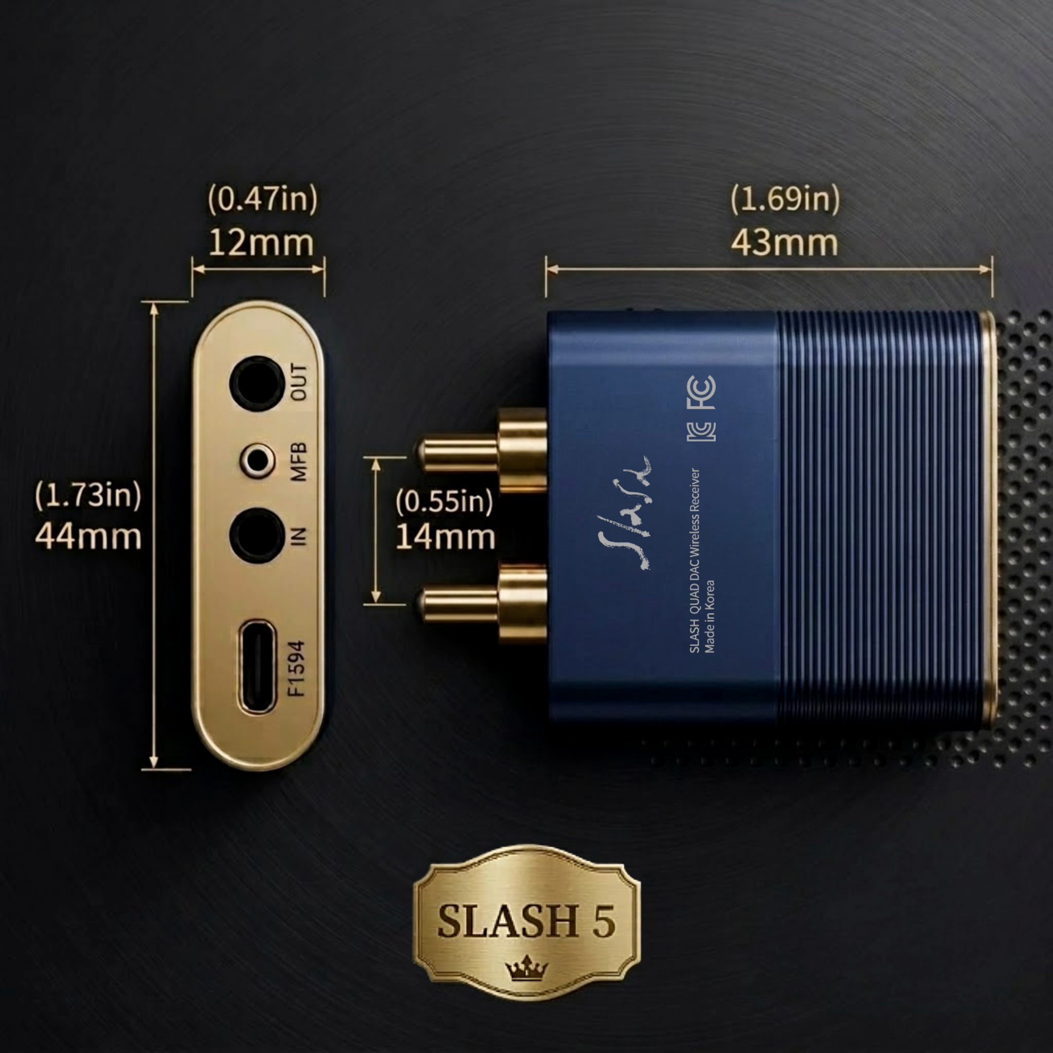 SLASH 5 (Metal Navy)